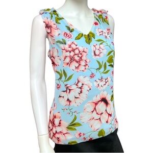 𝘼𝙣𝙣 𝙏𝙖𝙮𝙡𝙤𝙧 Floral Sleeveless Top Medium